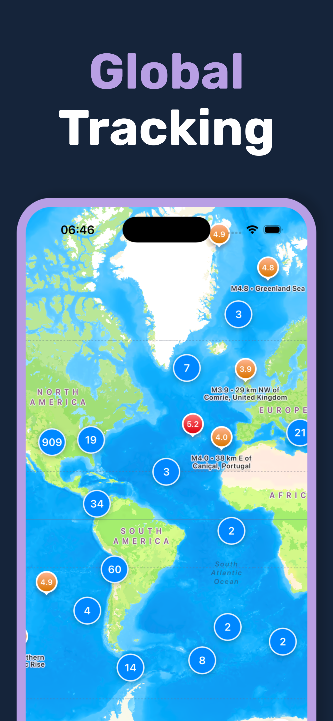 Global tracking page